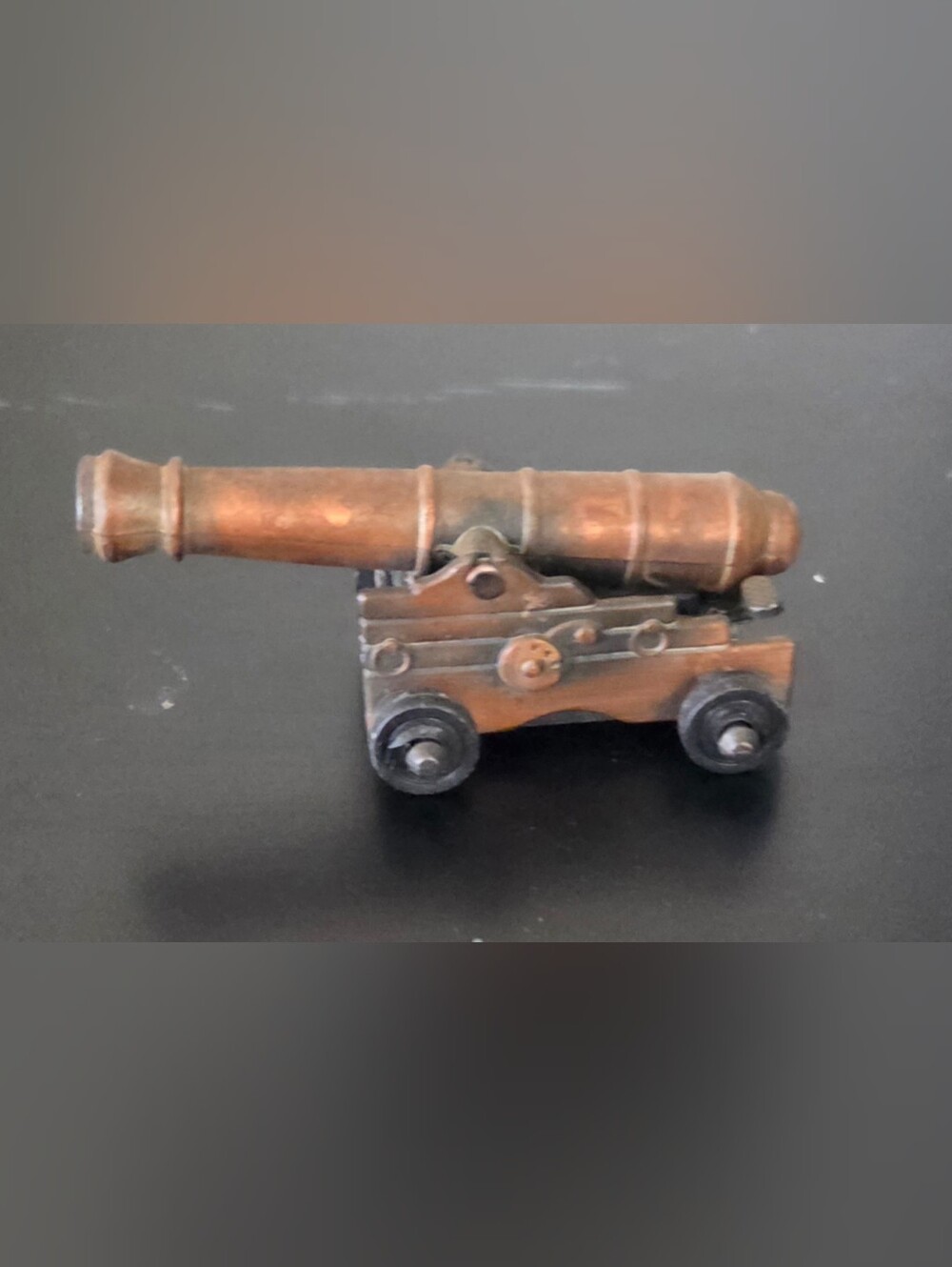 Materials: MetalVintage Die Cast Miniature Metal Cannon Sharpener Copper